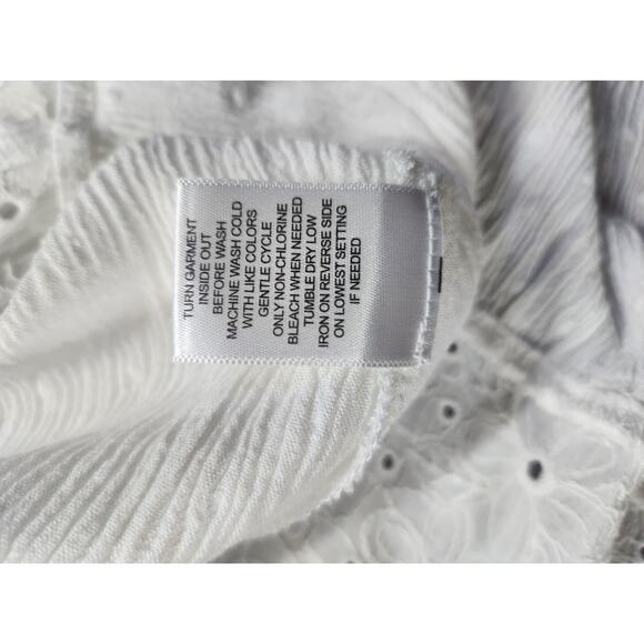 Kate & Sam Dress Womens Size Small S White Boho Hippie Prarie Summer Textured95 - Picture 8 of 16